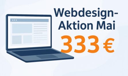 Webdesign-Aktion im Mai: Mini-Website zum Festpreis von nur 333 €